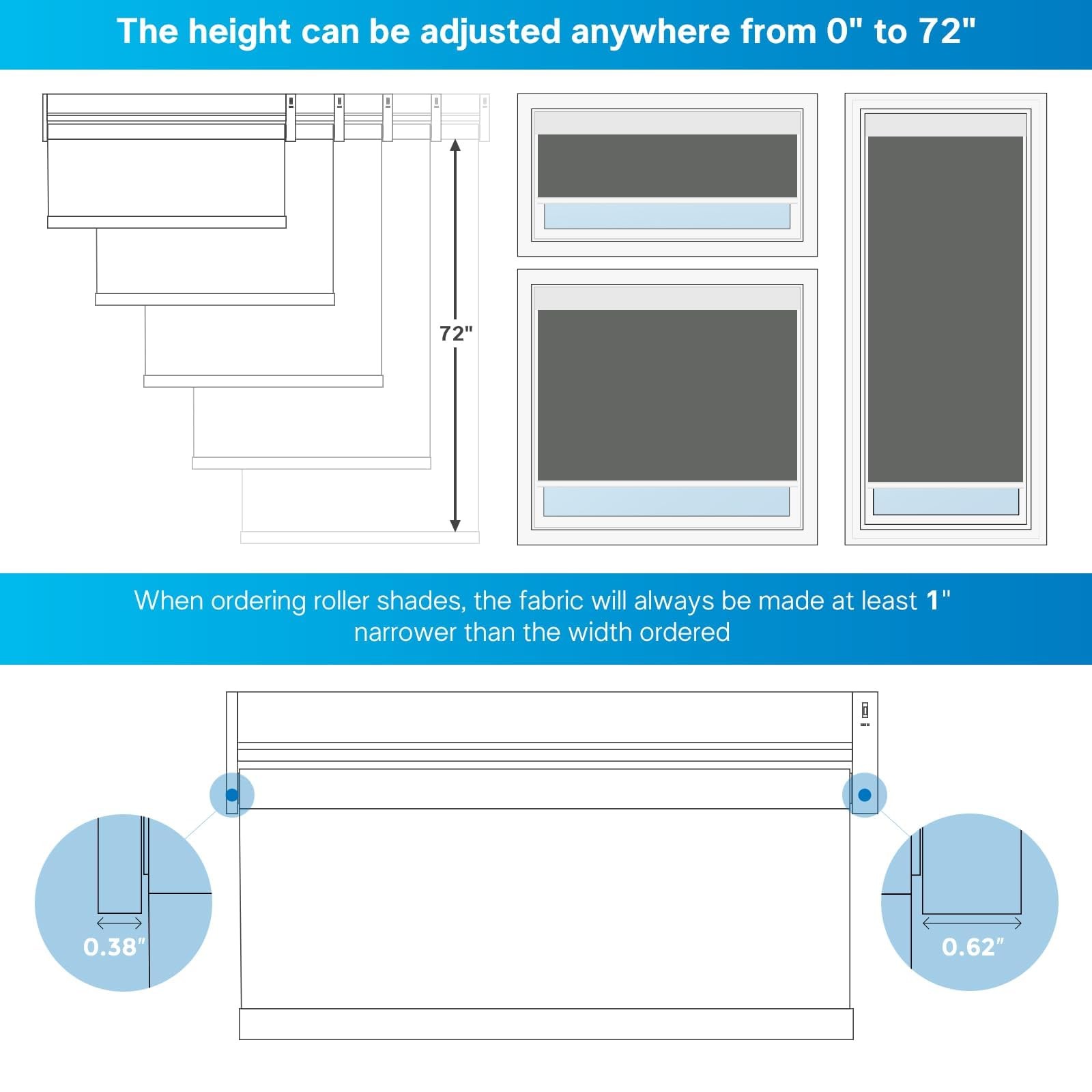 Motorized Blinds with Remote,Thermal Electric Blinds【Solar Panel】,Customizabl…