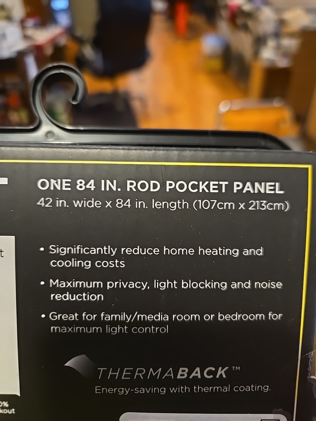 Eclipse 99% Blackout One Rod Pocket 1 Panel Kenley | Indigo Blue Curtain 42″x84″