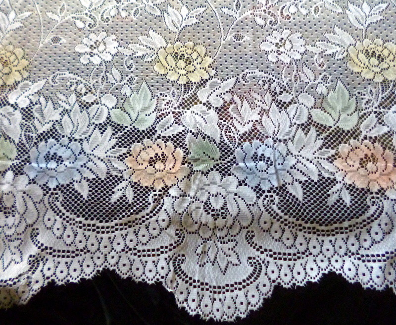 New European Lace Curtain Fabric 104″ Long Adjustable Fabric By Yard