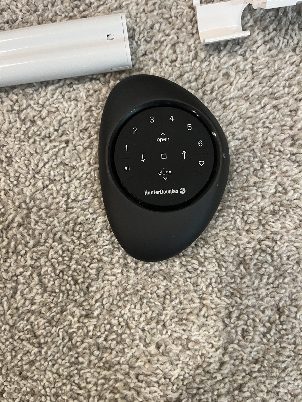 Hunter Douglas Powerview Gray Shade Pebble & Remote Battery Wand 22 1/8 X 66 1/8