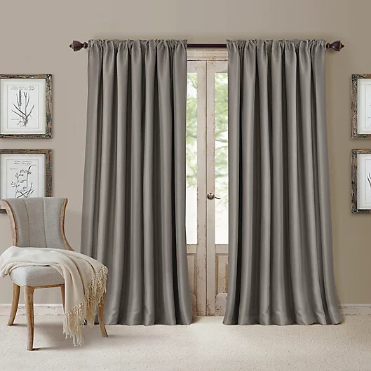 Room Darkening 84″ x 52″ Window Curtain 1 Single Panel All Seasons in Silver New