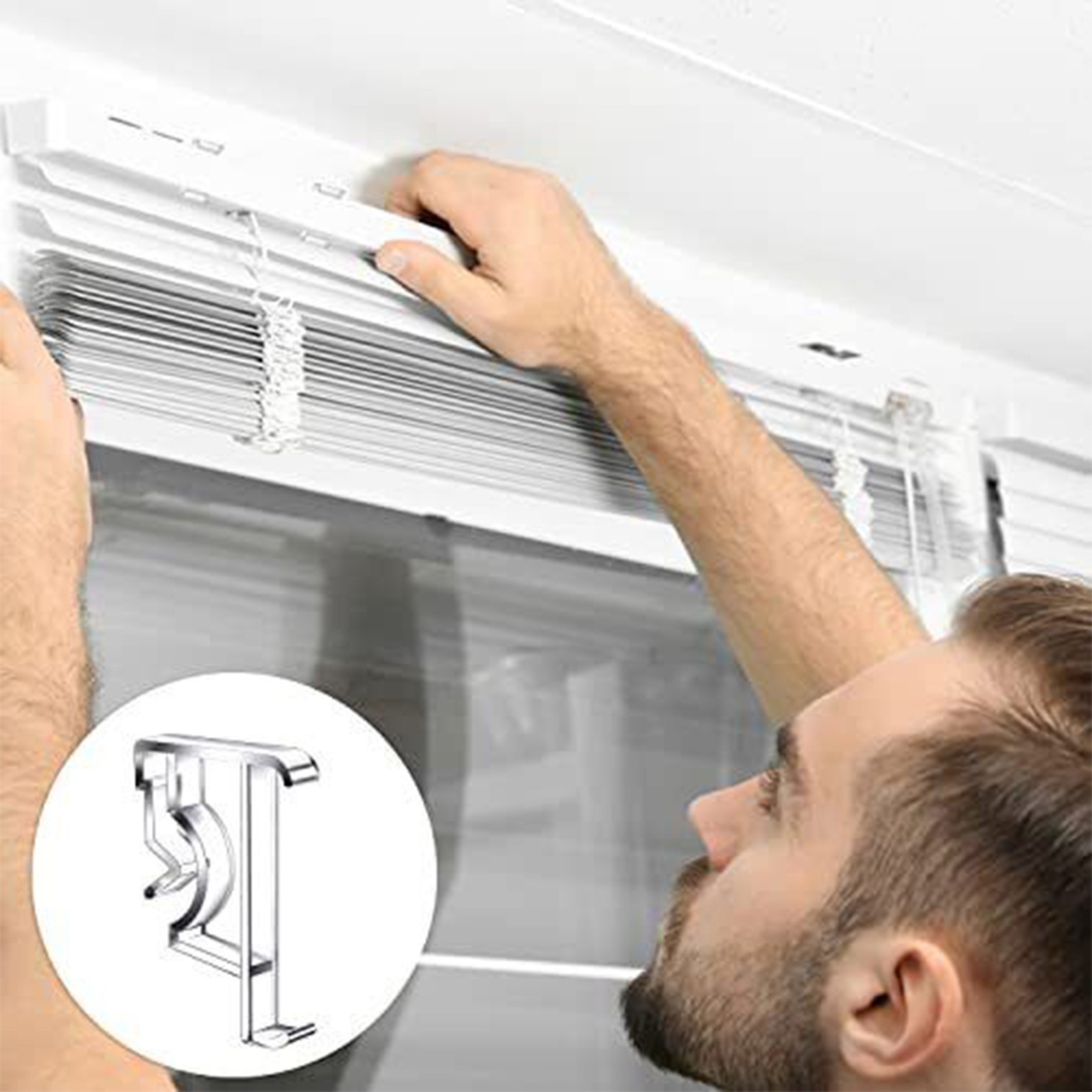 Curtain Clips Plastic Retainer Holder Clip For Blind Valance For Most Blinds