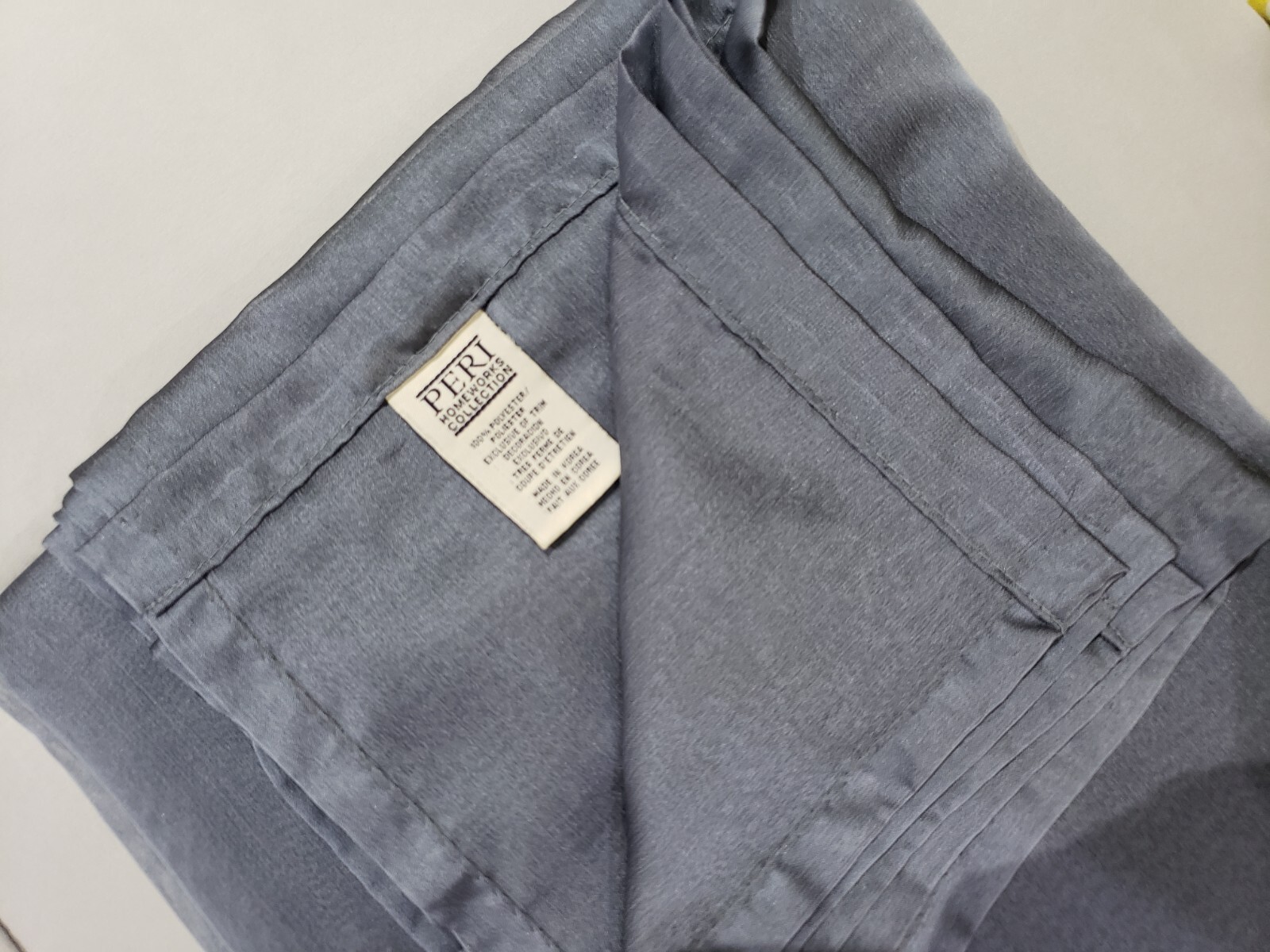 Peri Homeworks Collection Rectangular Scarf Curtain 42×216 Chiffonade Gray