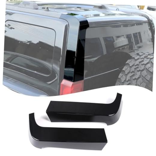 D Pillar Trim Cover Compatible with Hummer H3 2005-2009, ABS Rear Piano black