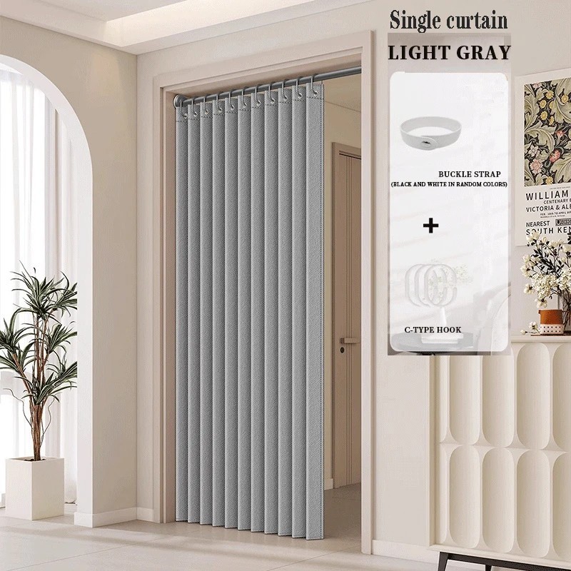 Accordion Style Magnetic Folding Door Curtains Home Decor