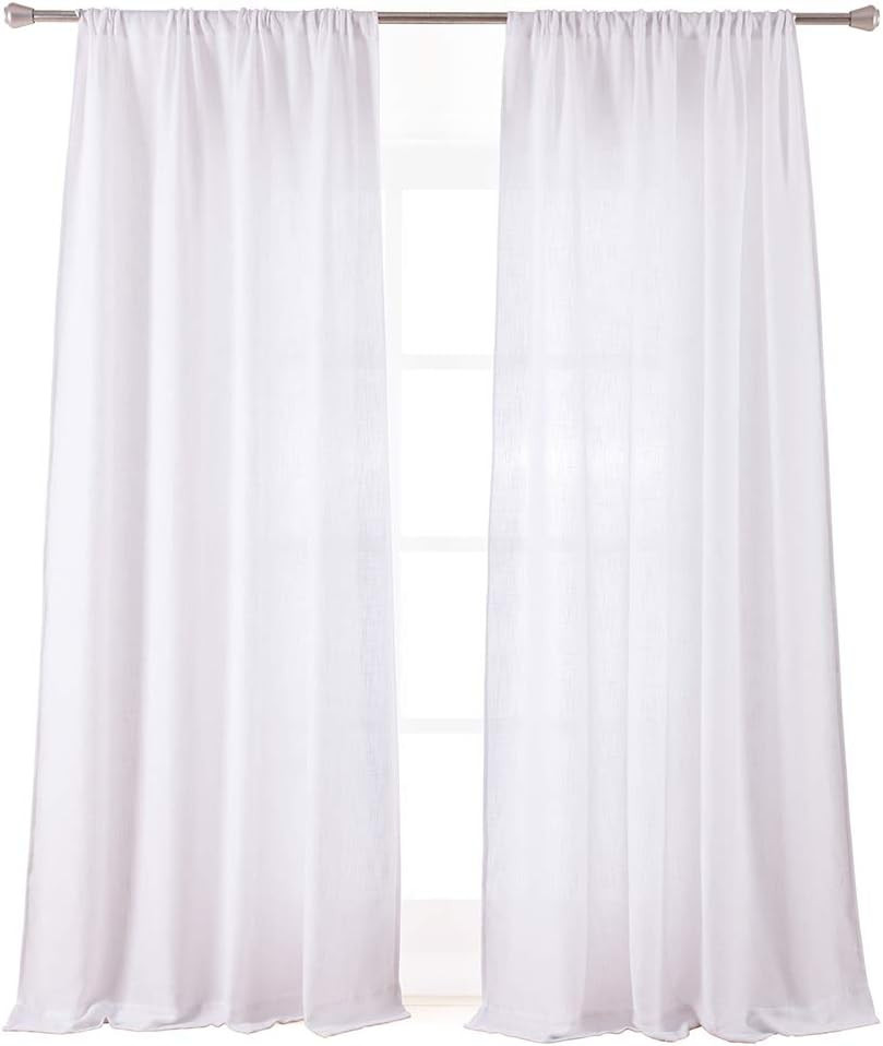 Burlap Tier Curtains for Kitchen Rustic Tan Rod Pocket Curtains for Short Window