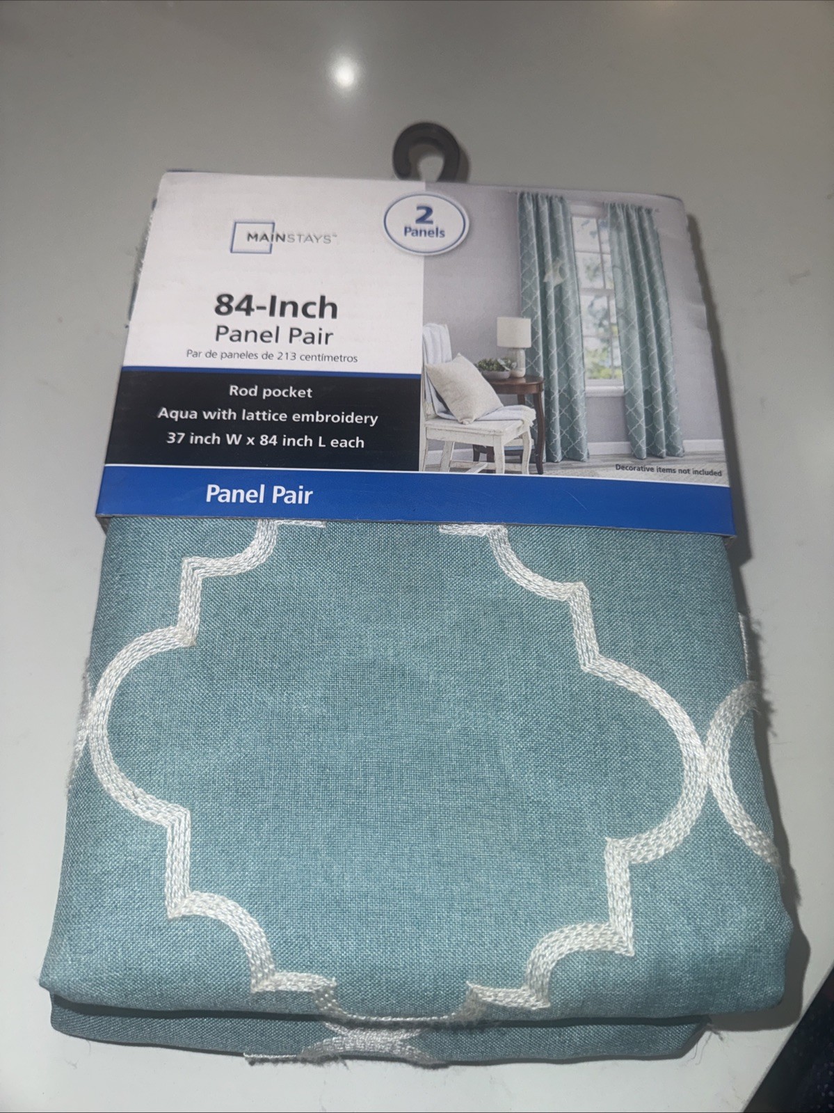 BRAND NEW Mainstays 84 In Panel Pair Curtains 2 Panels