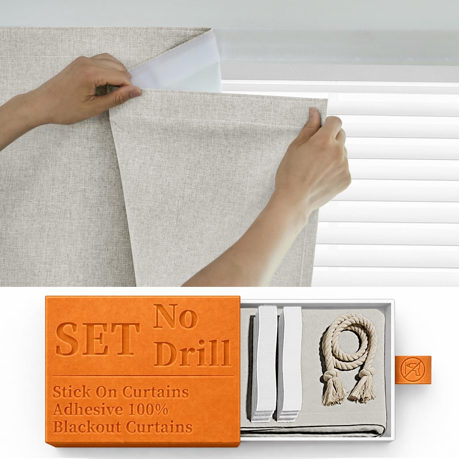 100% Blackout Tape Stick On Curtains Window Shades Pull Down Blackout Window …