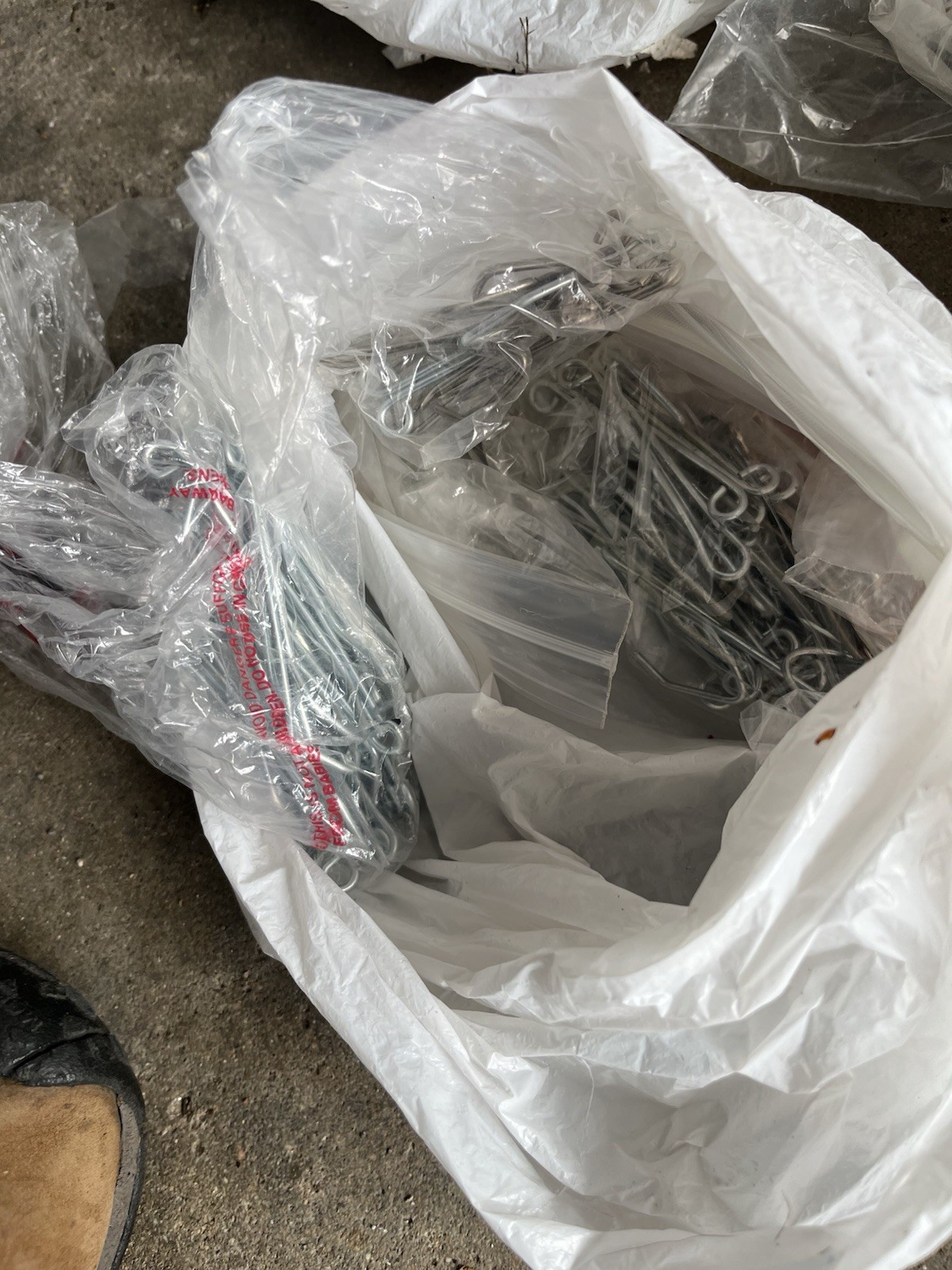 Over 10lbs Of Drapery Hooks, Various Sizes And Types. Some Gold Some Silver