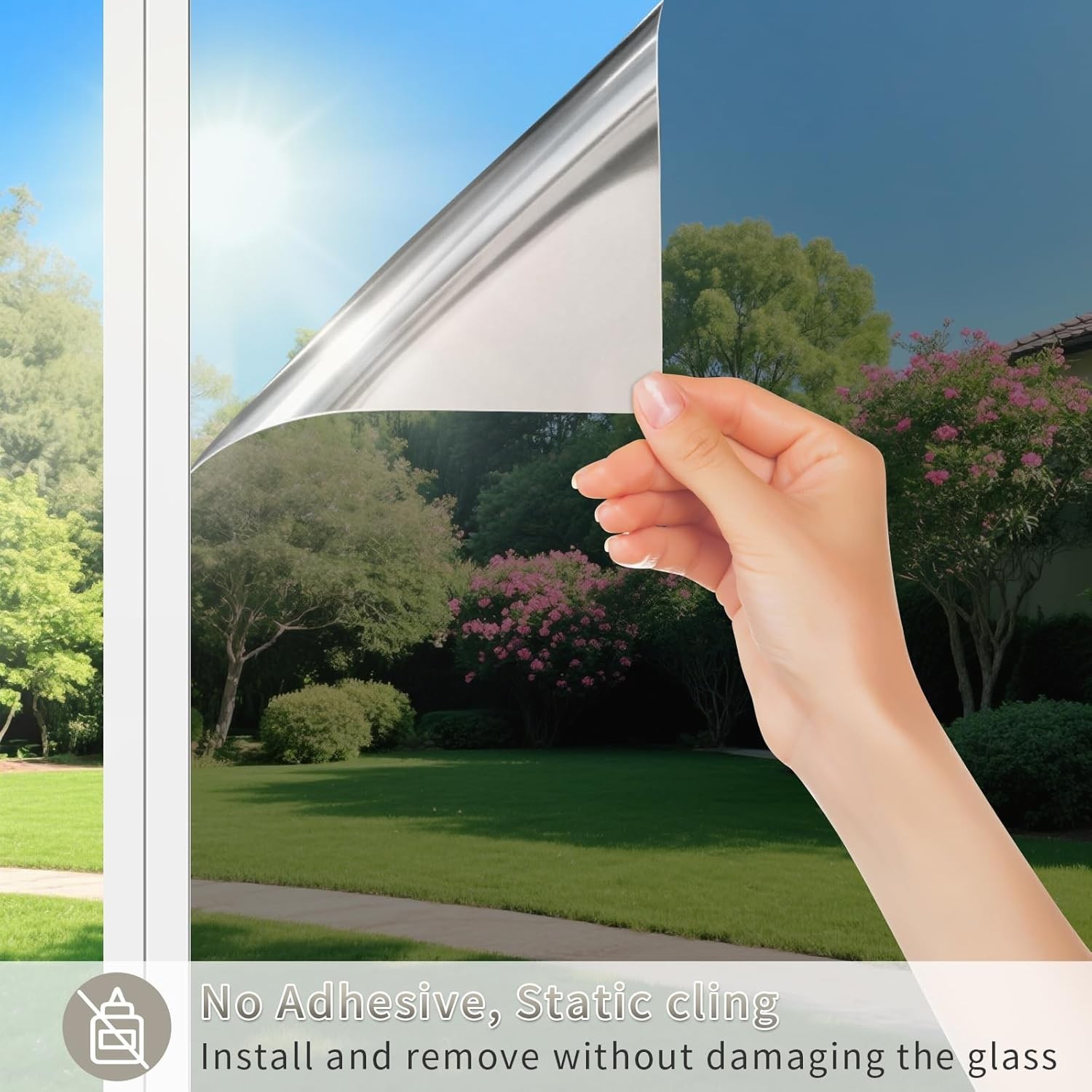 One Way Privacy Window Film Mirror Window Tint for Home Daytime Privacy Heat …