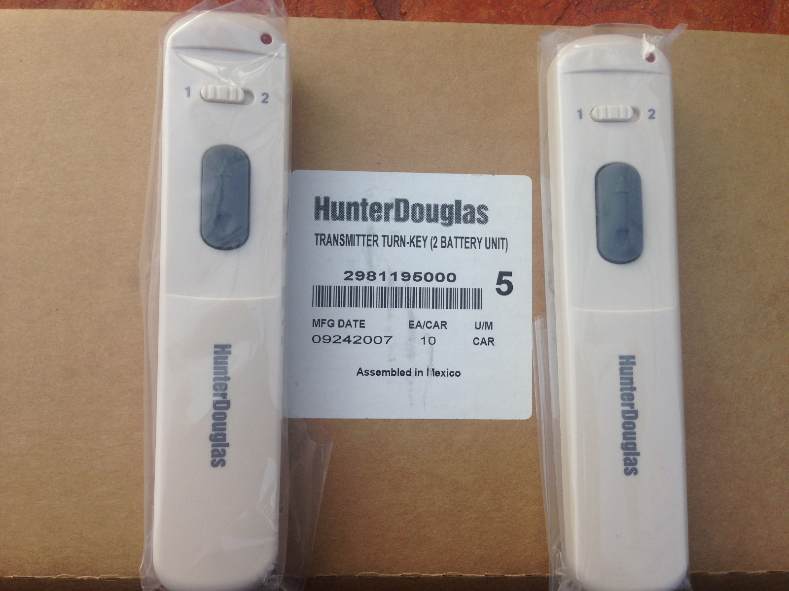 Lot Of 2 Remote Control Transmitters Hunter Douglas Blinds Silhouette PowerRise