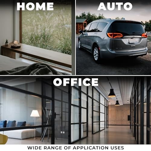Perforated Privacy Vinyl Window Film One Way Black 10ft x 54 inches Glass Wrap