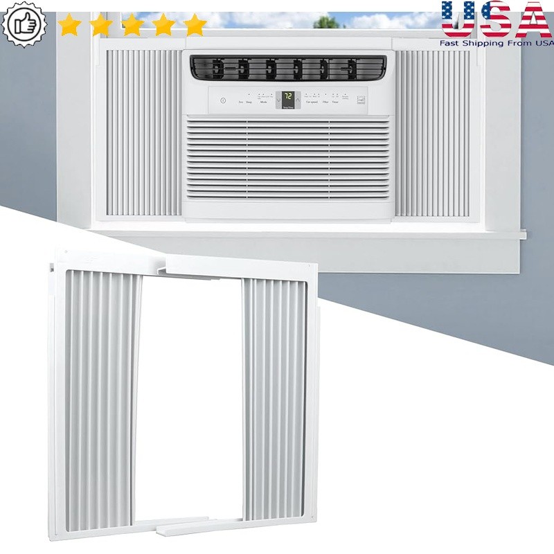 Window AC Side Panel Curtain Kit Frame Insulation Dustproof 10000 BTU Units New