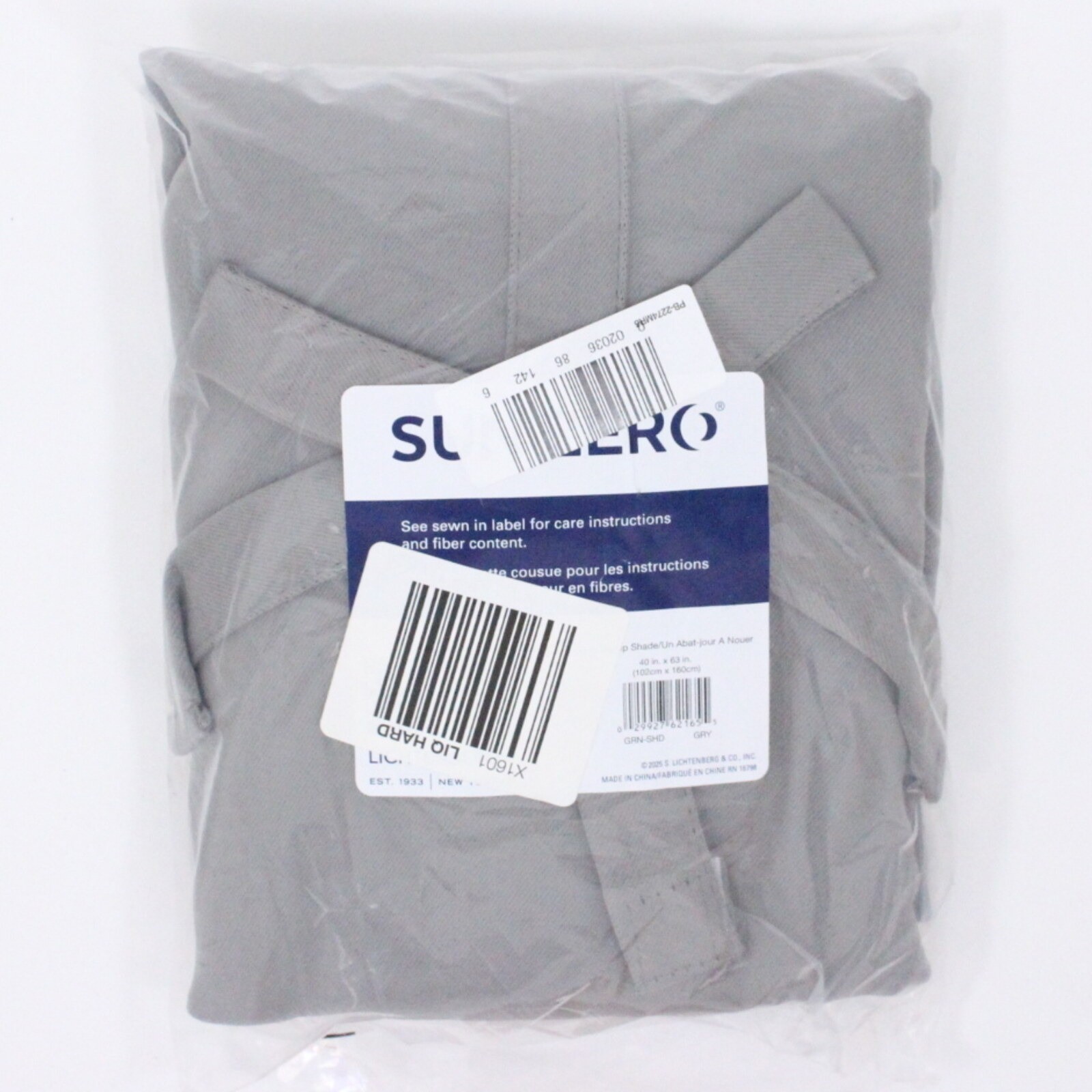 Sun Zero Nolan Blackout Rod Pocket Curtain Panel 40″x63″ Gray