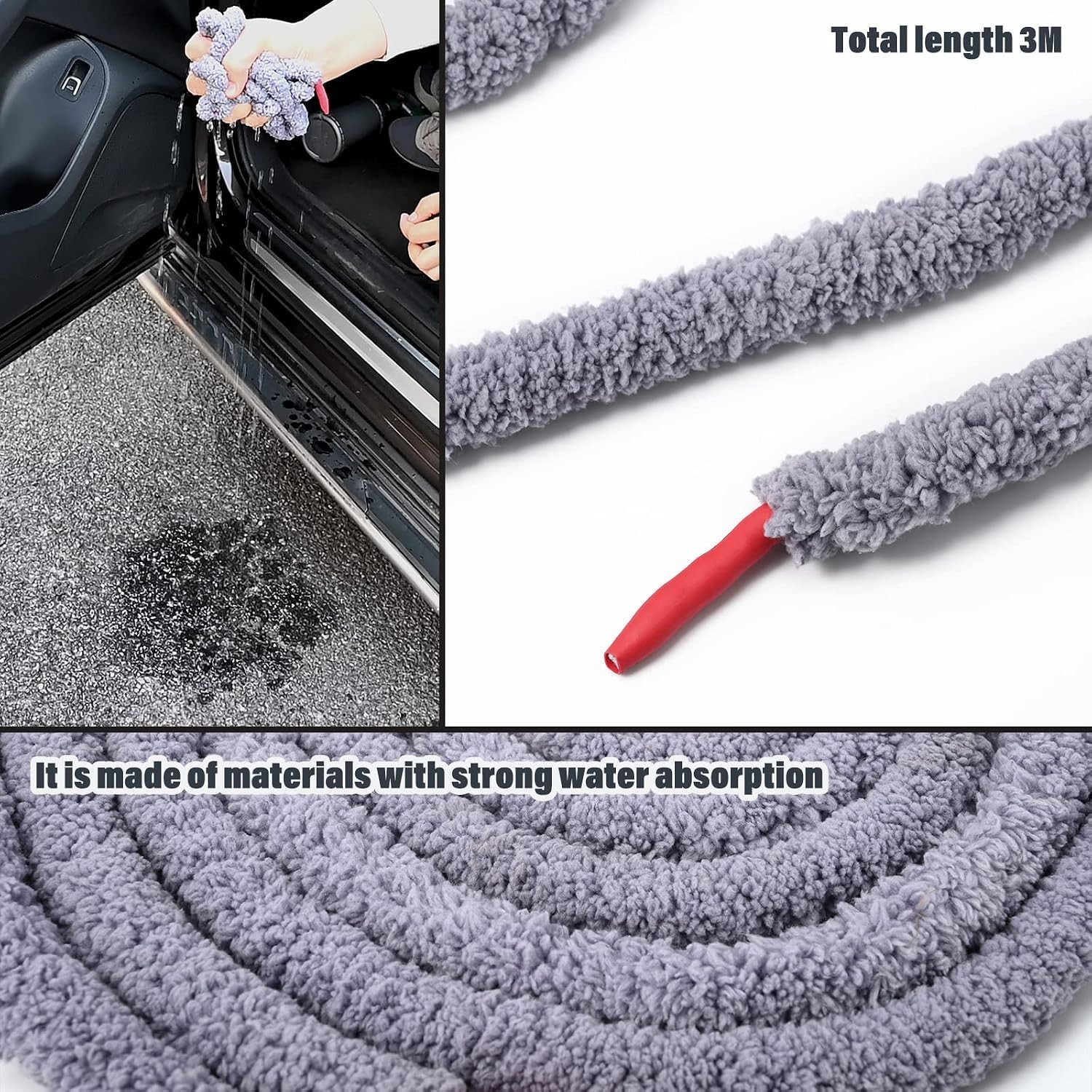 10 Feet Soft Water Absorbent Rope Tint Tools, Window Tint Film Install Water …