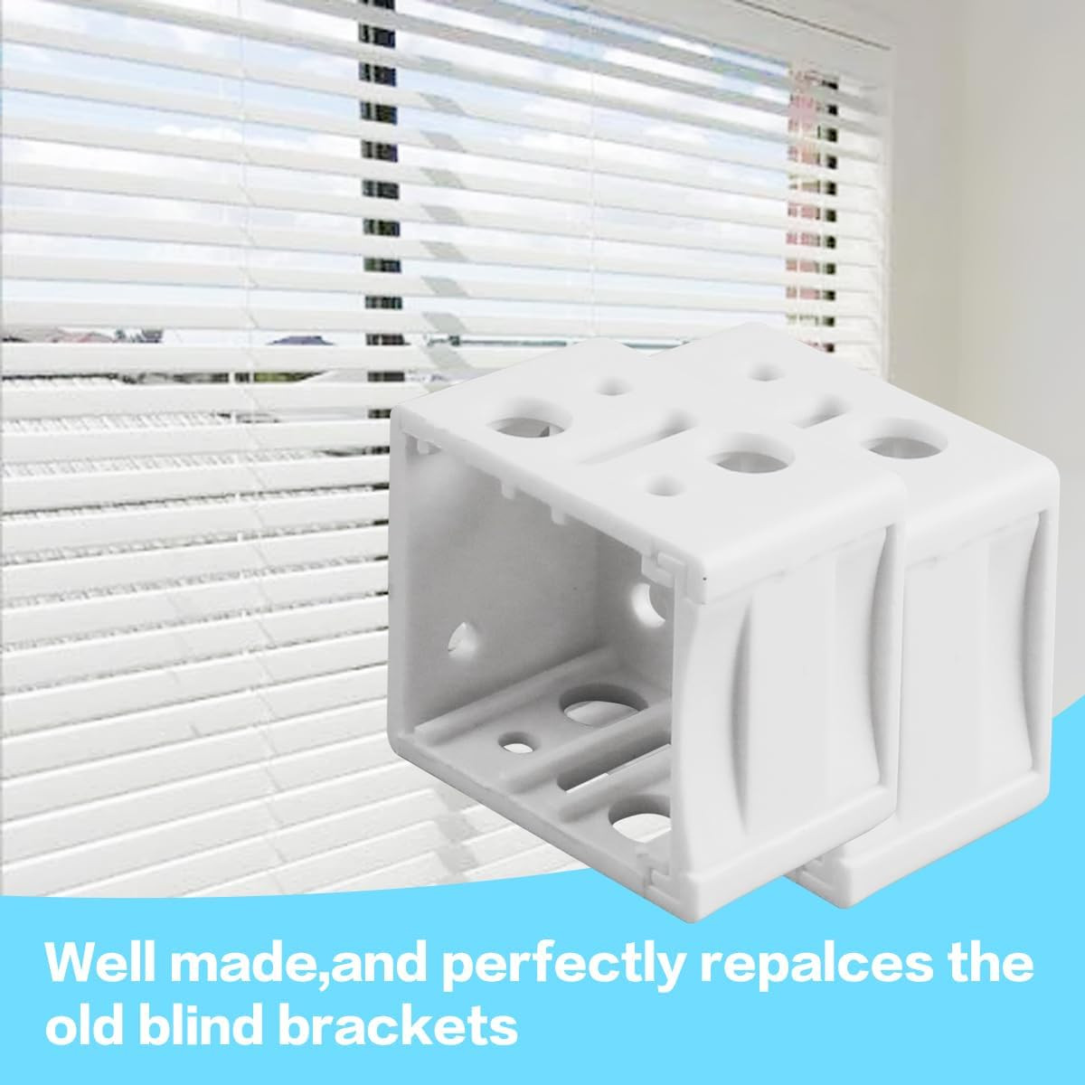 12 Pcs 1 Inch Blind Brackets Mini Blind Brackets Blinds Box Mounting Bracket Win