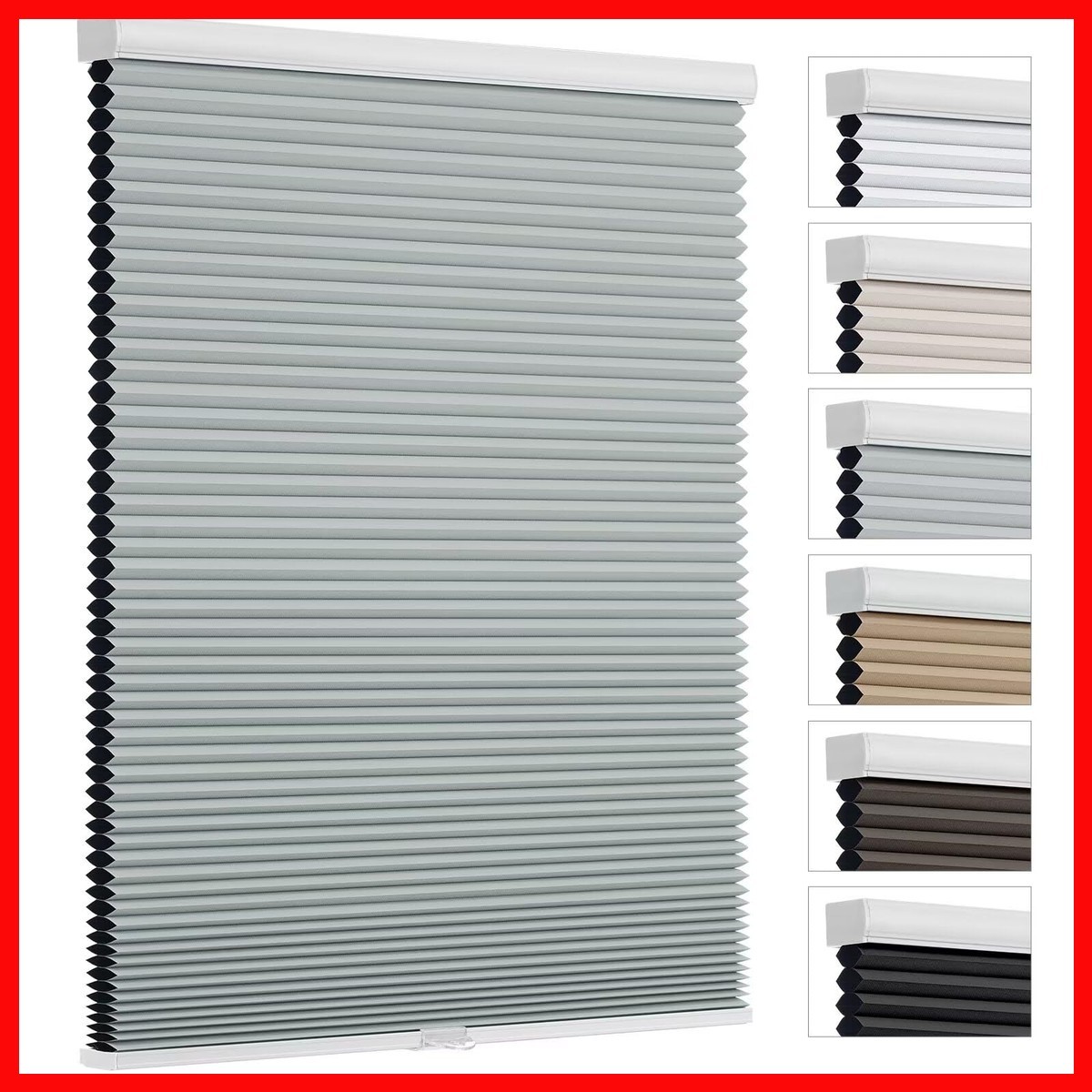 Changshade Cordless Cellular Shades Room Darkening Black Out Honeycomb Blinds
