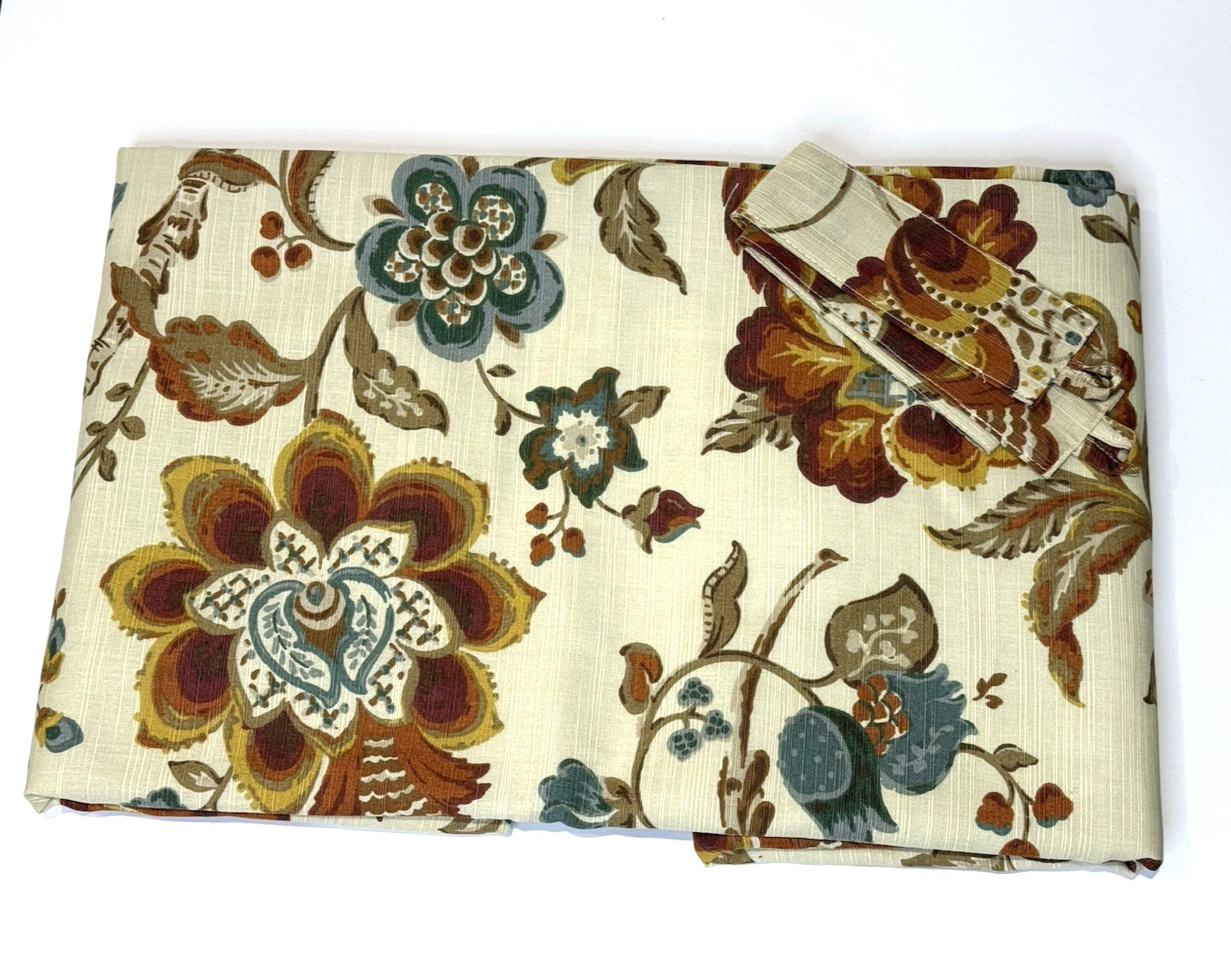 Set of 2 WORLD MARKET 48″x 84″ in Floral Panels Curtains Drapes Lined Cotton