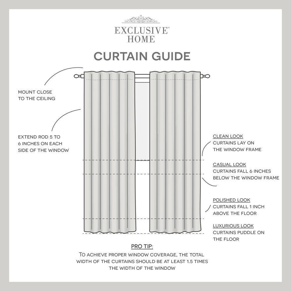 Belgian Silver Solid Sheer Hidden Tab / Rod Pocket Curtain, 50 In. W X 96 In. L