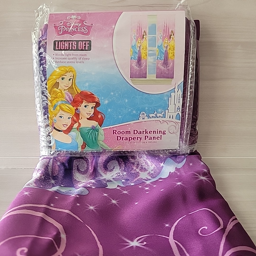 Disney Princess Room Darkening Drapery Panel Curtain Includes 1 Panel 42″ x 63″