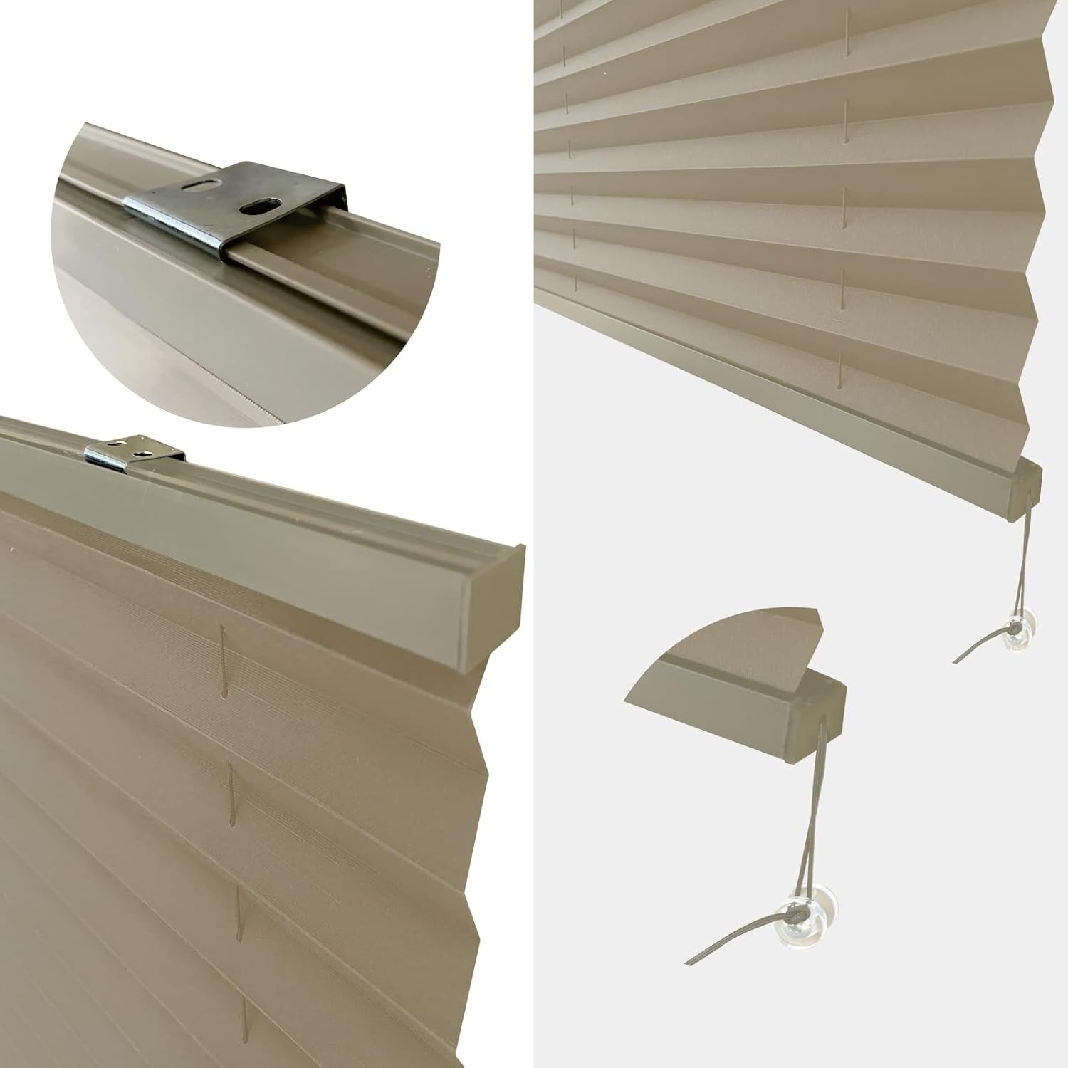 RV Pleated Shades Cappuccino 26″ W x 24″ H Window Blinds for Motorhomes Campers