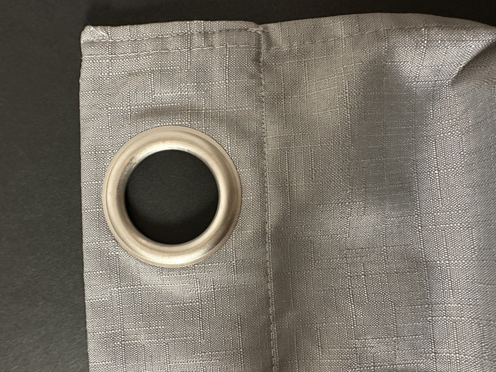 Eclipse Dayton Grey Blackout Curtain Panels 42” x 63” Set of 2 Thermal Grommet