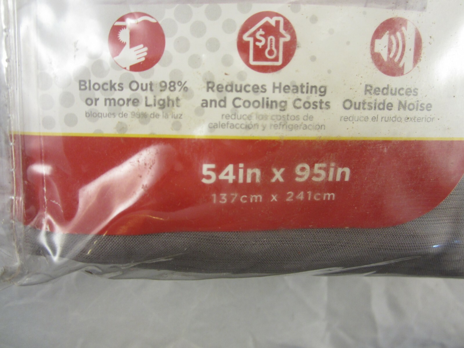 Solaris Room Darkening Polyester Curtain Panel 54 x 95 Inches.