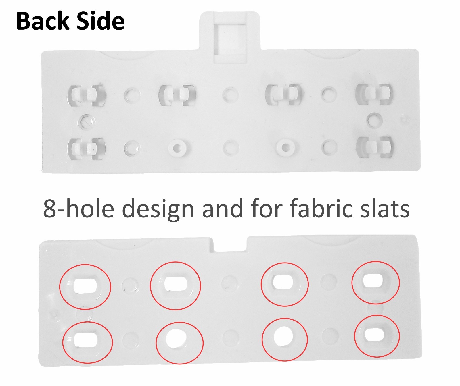 Plastic White 10 pcs Vertical Blind Top Hangers/Clips-for 89mm (3.5 inch)