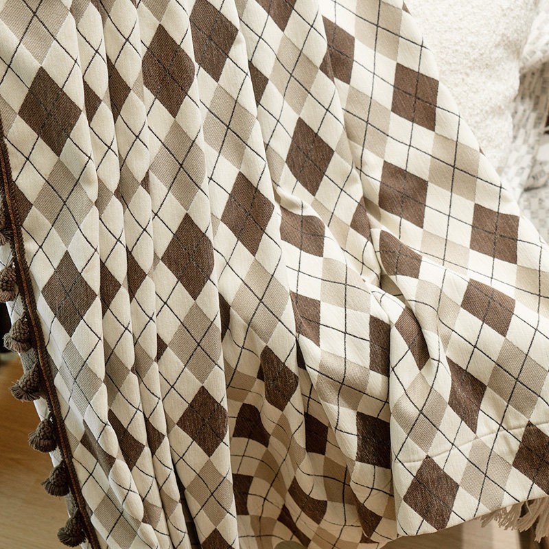 chenille modern minimalist valance cloth grid shade curtain tulle M1868
