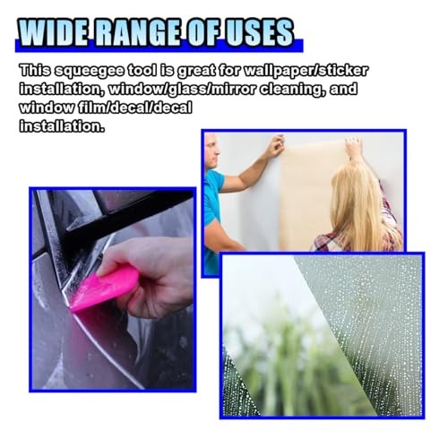 2PCS Car PPF Squeegee, TPU Soft Rubber Anti-Scratch Vinyl Wrap Window Tint