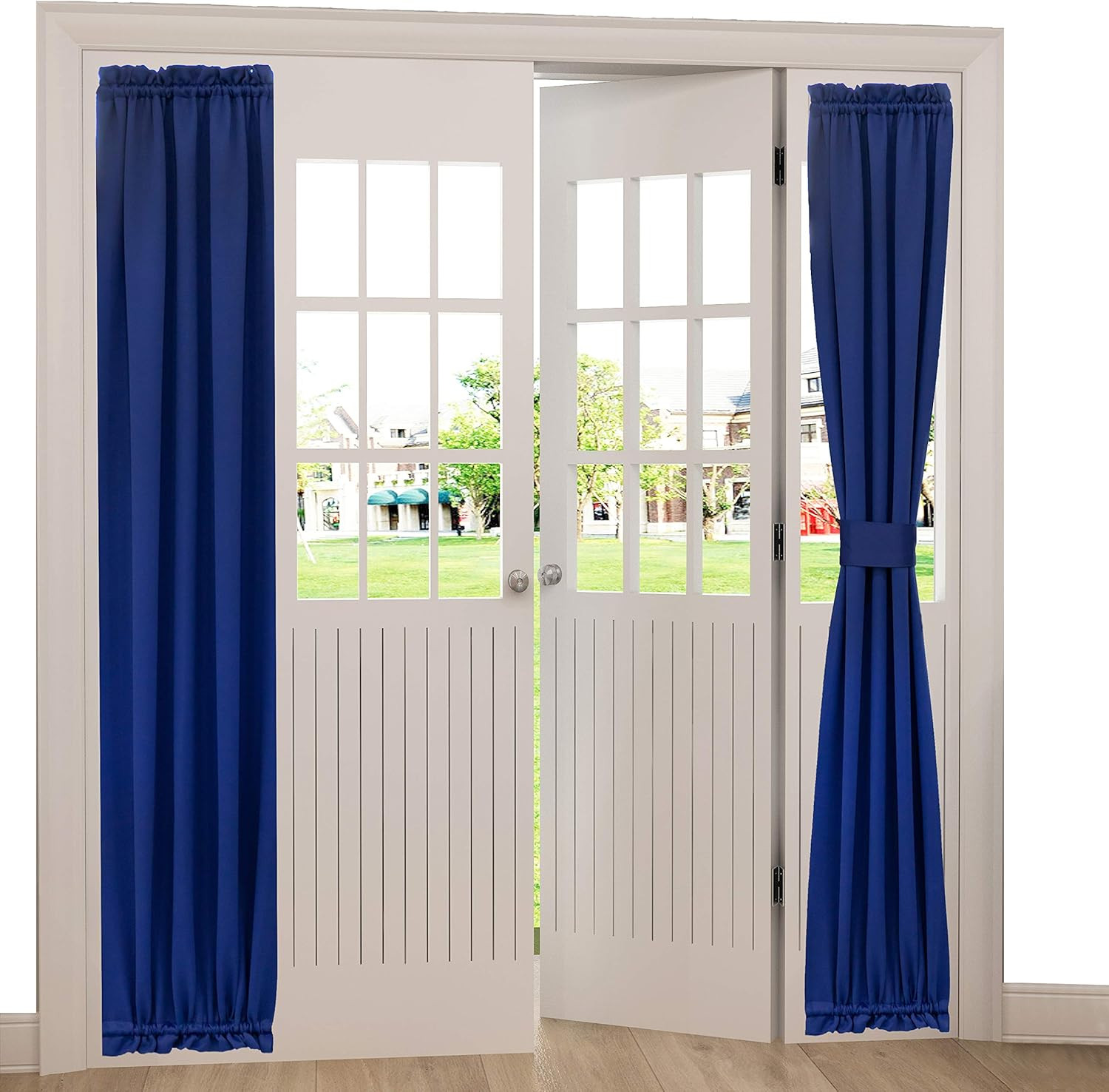 French Door Curtain Panel for Privacy – Blackout Rod Pocket Front Doo
