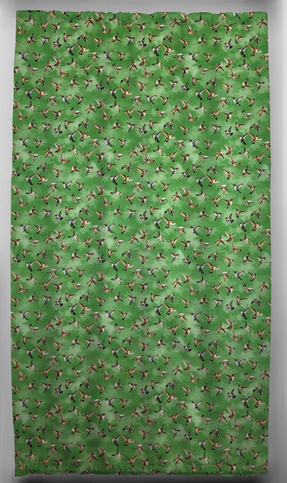 Hummingbirds French Door Curtain Panel with Tie Back