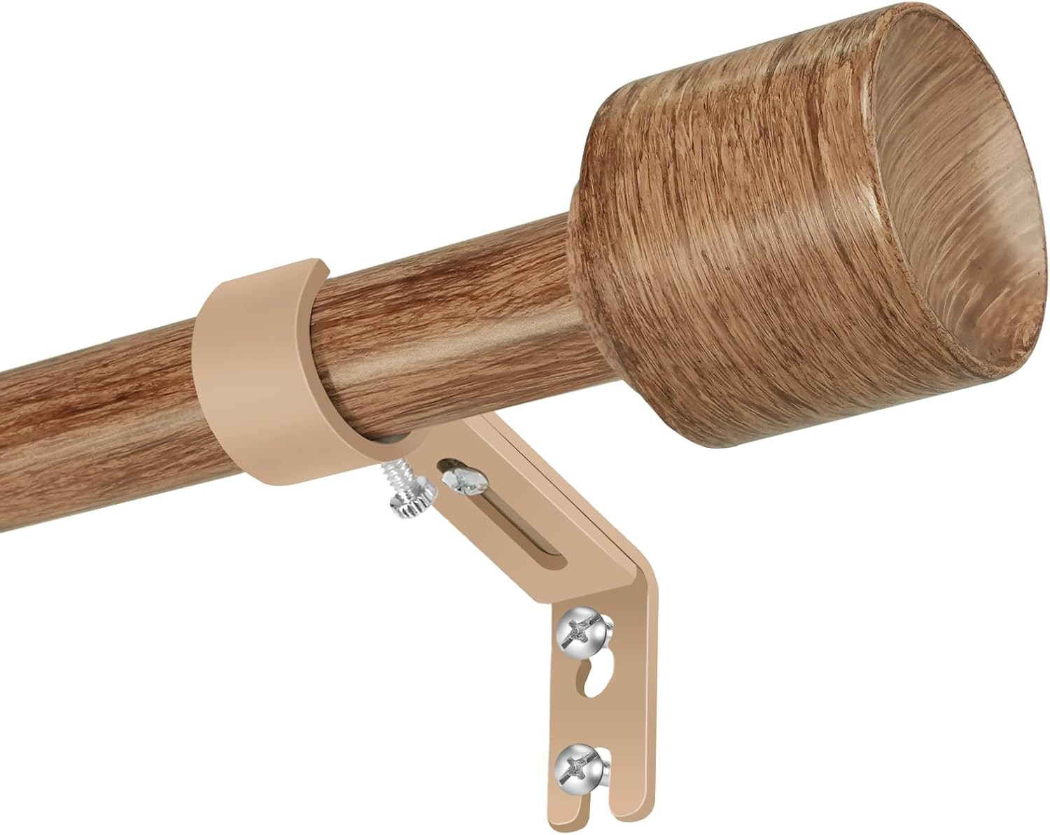 1” Diameter Curtain Rods Itself Is 30 to 60 Inch 1 Pack Fit 30-54 Inch Window wi