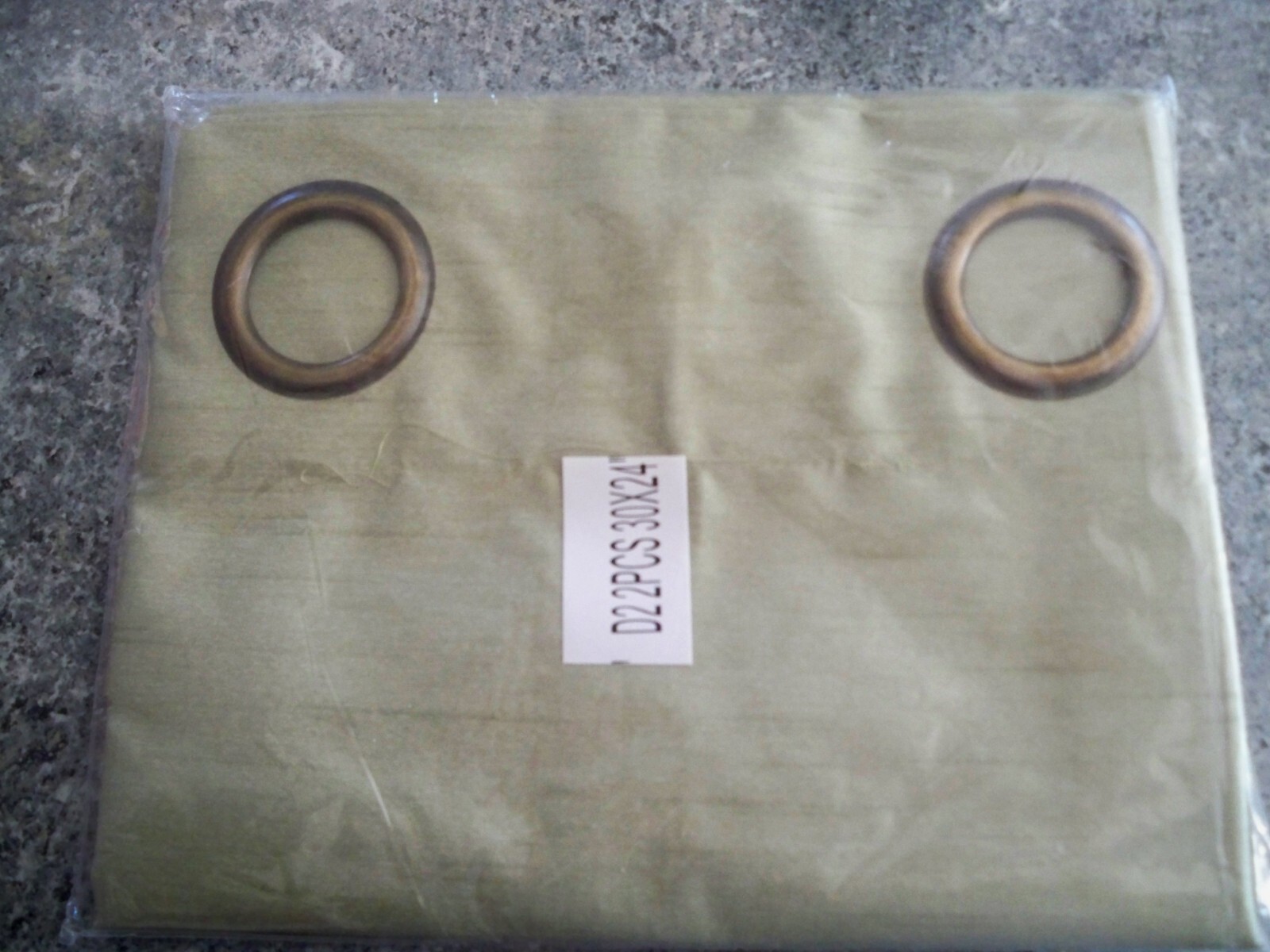 GorgeousHome SAGE GREEN 24″LONG 60″WIDE~BRONZE GROMMET~BLACKOUT CURTAIN SET