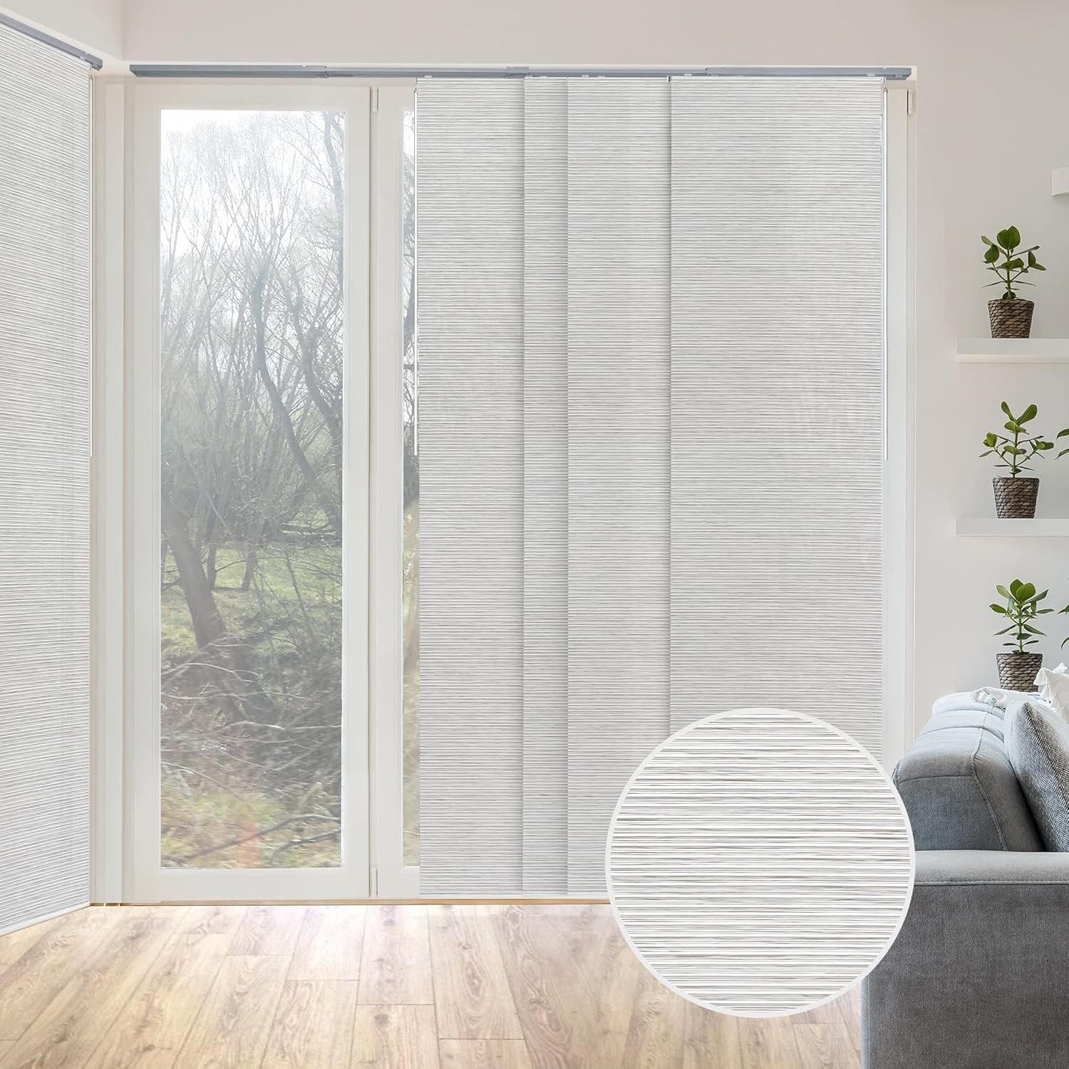 Panel Track Blinds for Windows and Room Dividers, Adjustable Vertical Blinds …