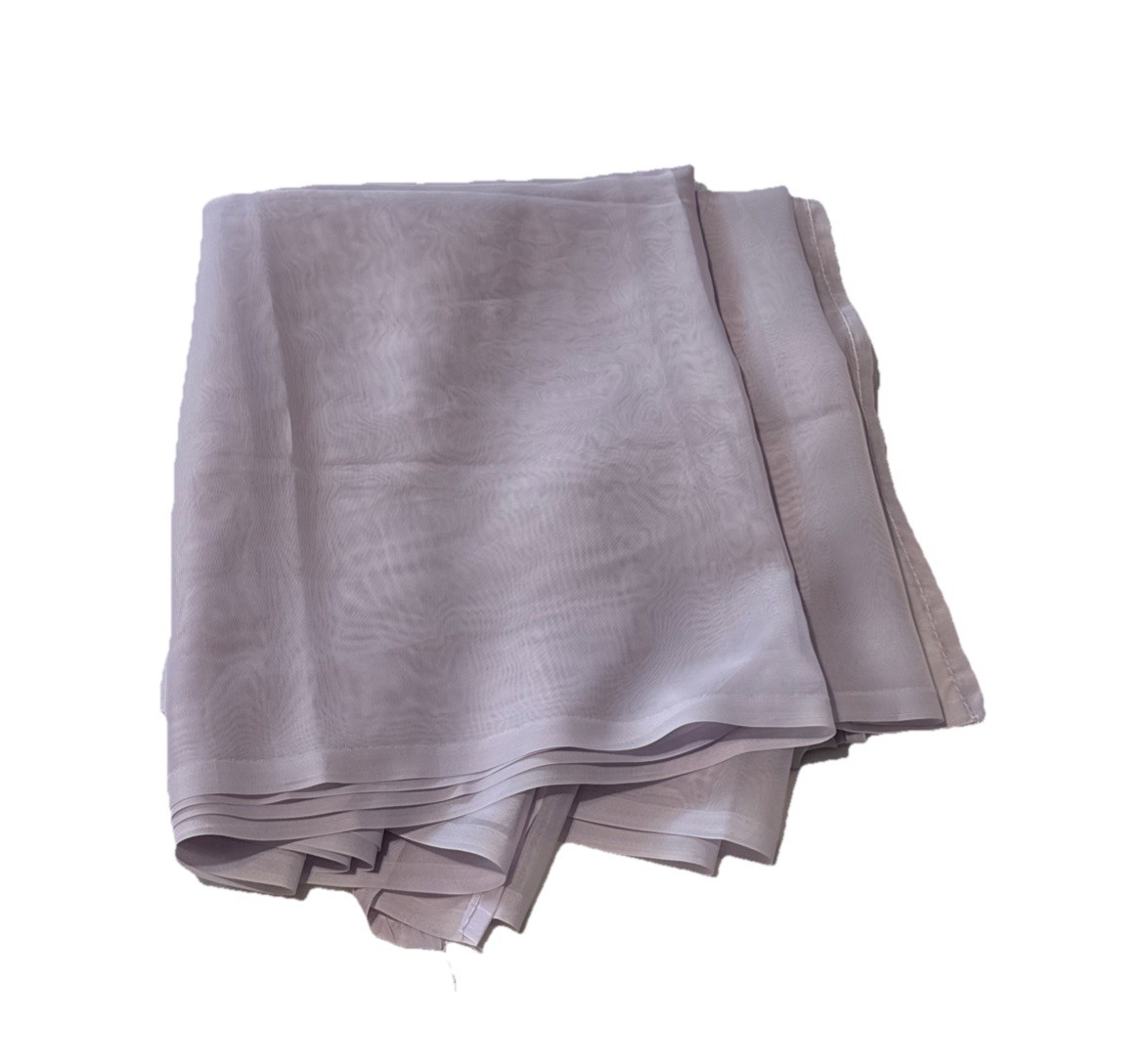 Window Sheer Voile Scarf Valance, Decorative Curtains Lt Purple 3 Piece