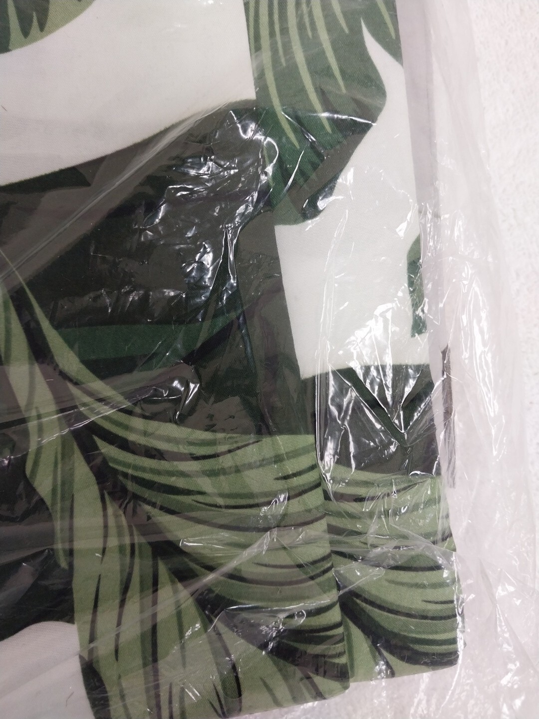Lush Decor Curtains Tropical Paradise Two Panels 52in x 108in Geen Leave Plants