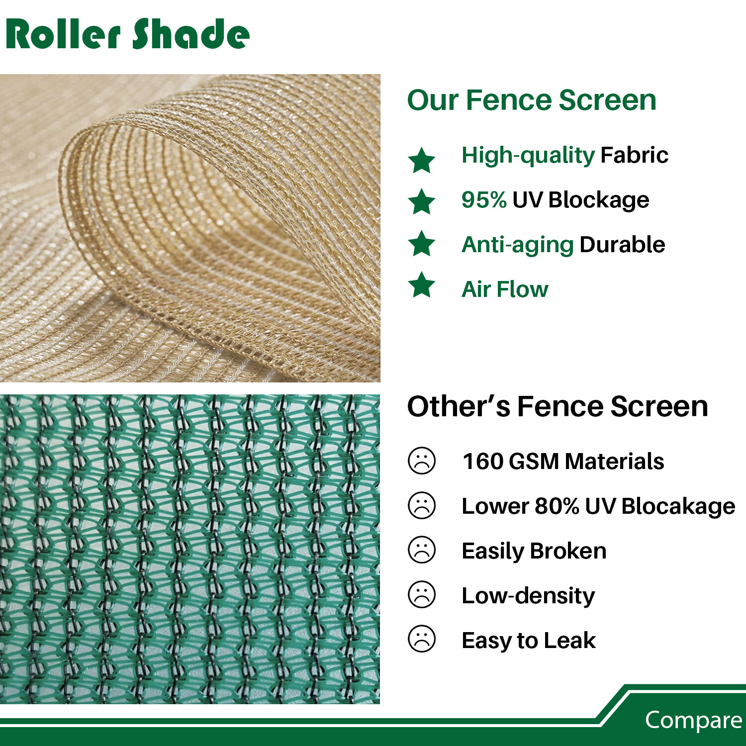 Outdoor Roll up Shade Roller Curtain For Patio Porch Pergola Balcony UV Block