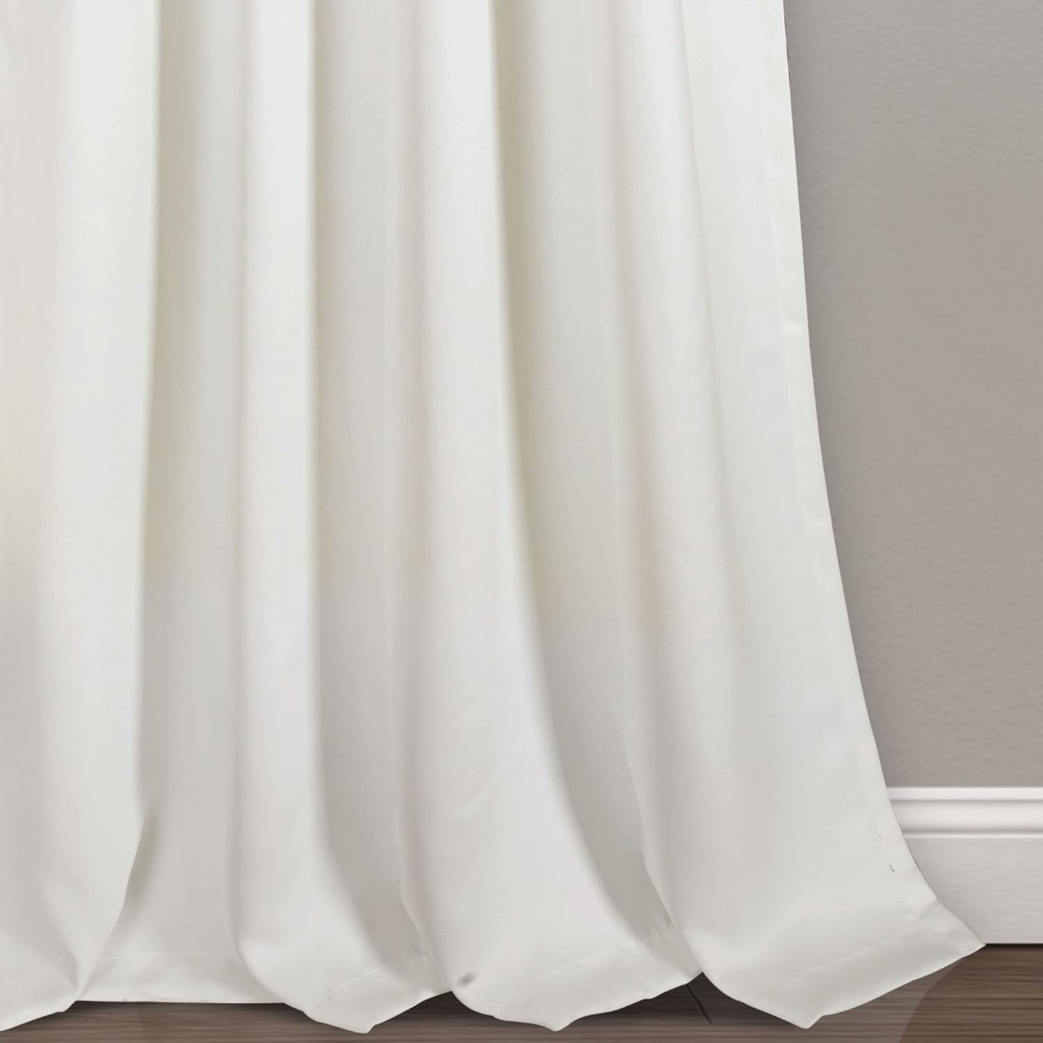 Weeping Flower Light Filtering Window Curtain Panels, Pair, 52″W X 84″L + 2″ Hea