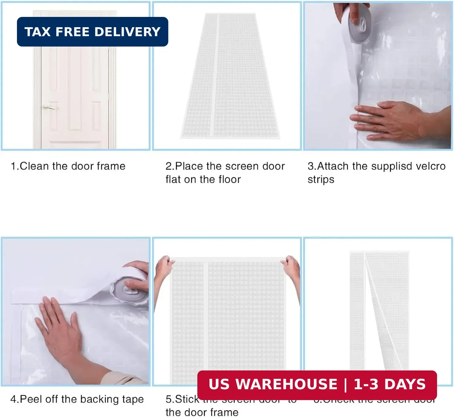 Reversible Left or Right Side Opening Insulated Door Curtain, Keep Cold Out Ther