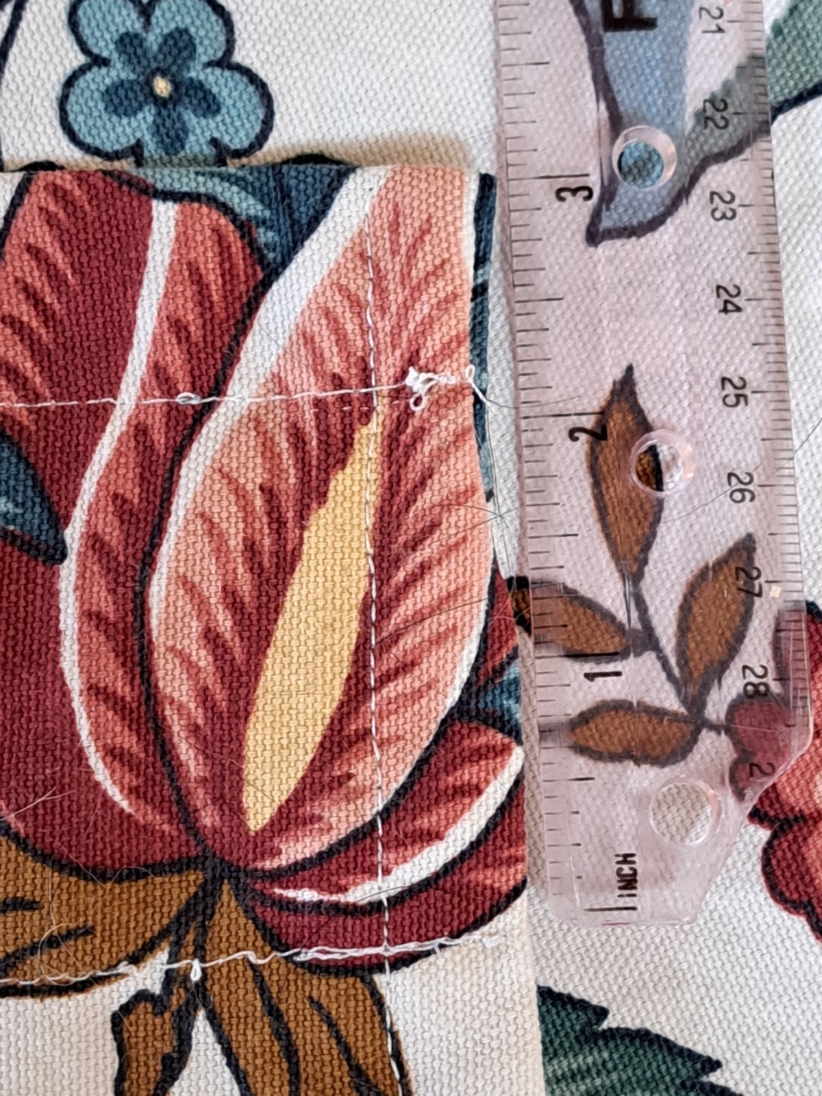 Waverly Centennial Sampler II Paulina Floral Jacobean Valance Curtain