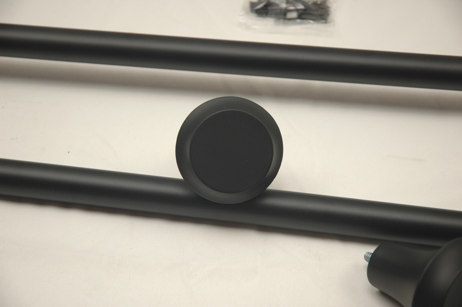QTY:4 VOREFF Curtain Rods 28 – 48 in Adjustable Black with Modern Design 2x2pack
