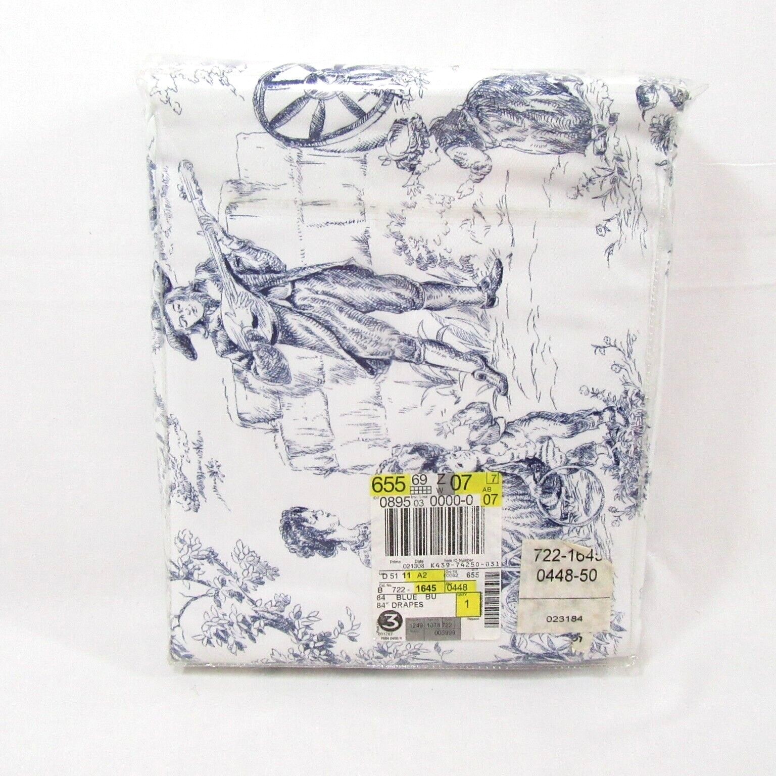 Enchanted Toile Blue 4pc 80 x 85 Drapery Panels Set(s)