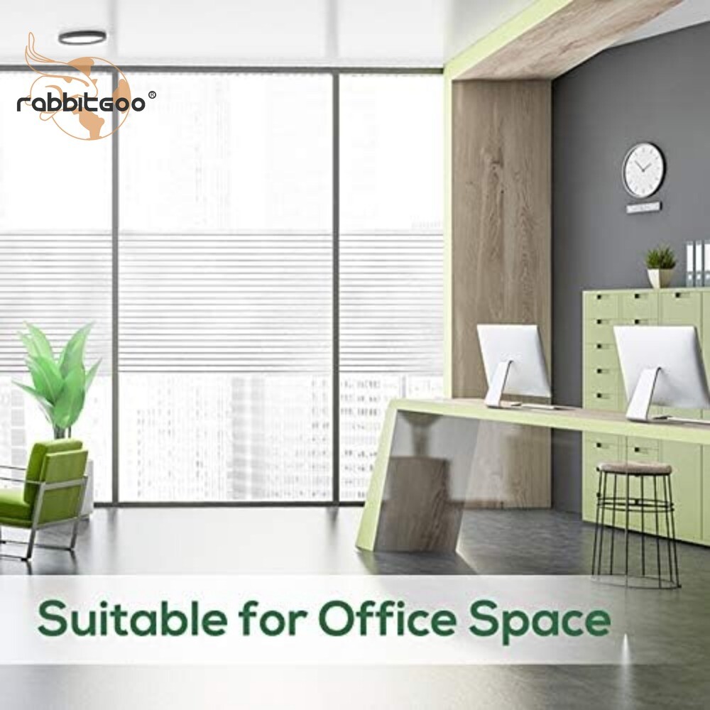 rabbitgoo Blinds Window Film Privacy Self Adhesive Static Cling Glass Sticker