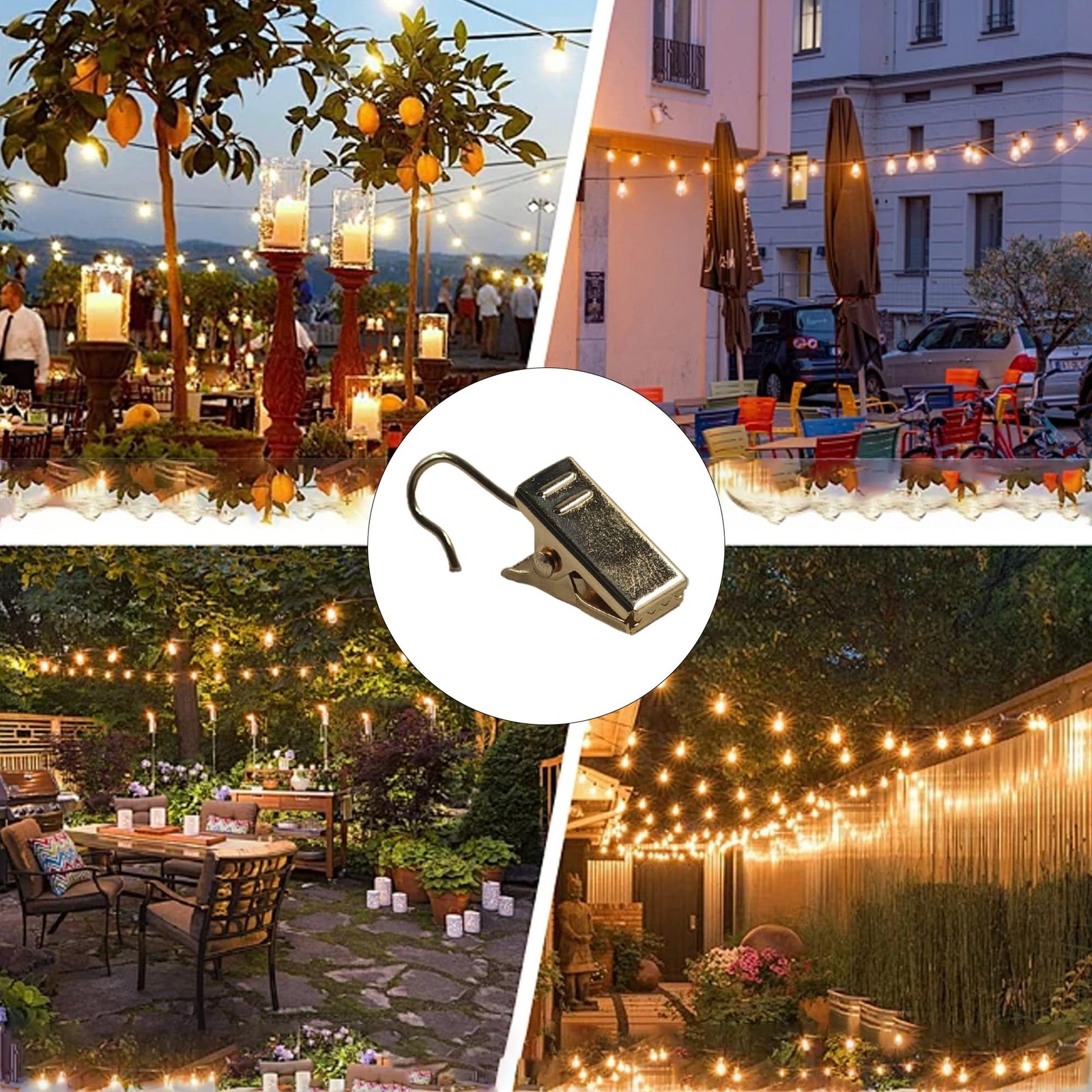 30Pcs Gold Small Curtain Clips with Hooks, Mini Metal Hook Clips for Photos, …