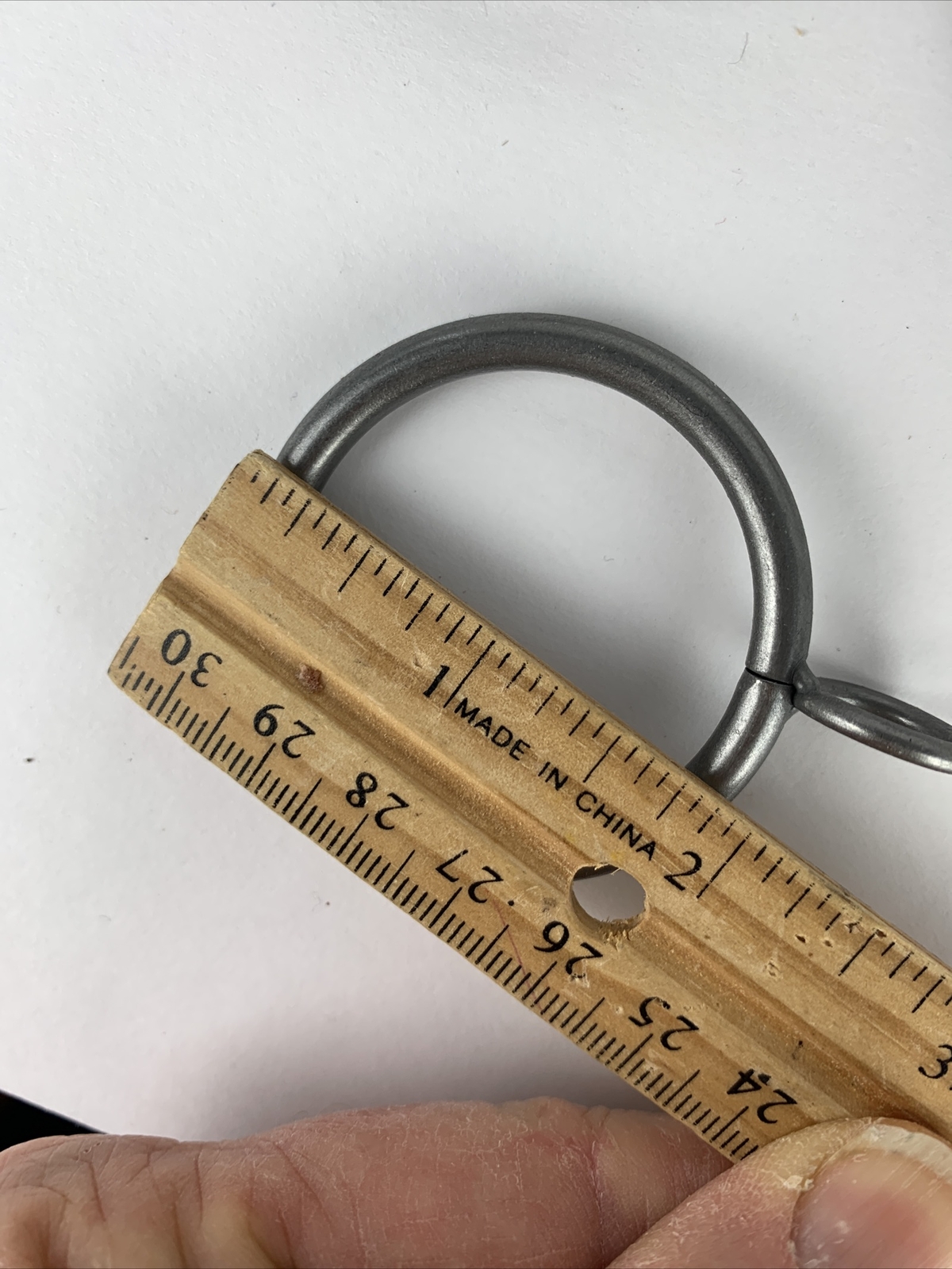 Lot of 12 Drapery Curtain Rings metal pewter finish for 1 1/4″ rod