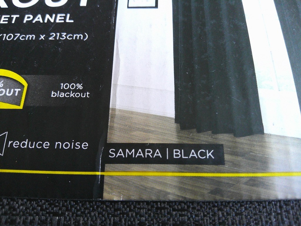 Eclipse Samara Solid Blackout Curtain Panels SET (42″ wide by 84″ long) NEW