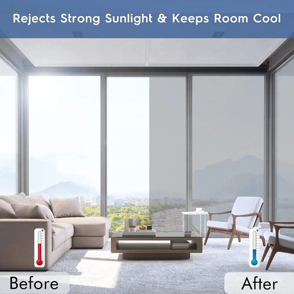 Easy to install and remove 5-54sqft 5%/15%/20%VLT Window Tint Film Anti glare UV