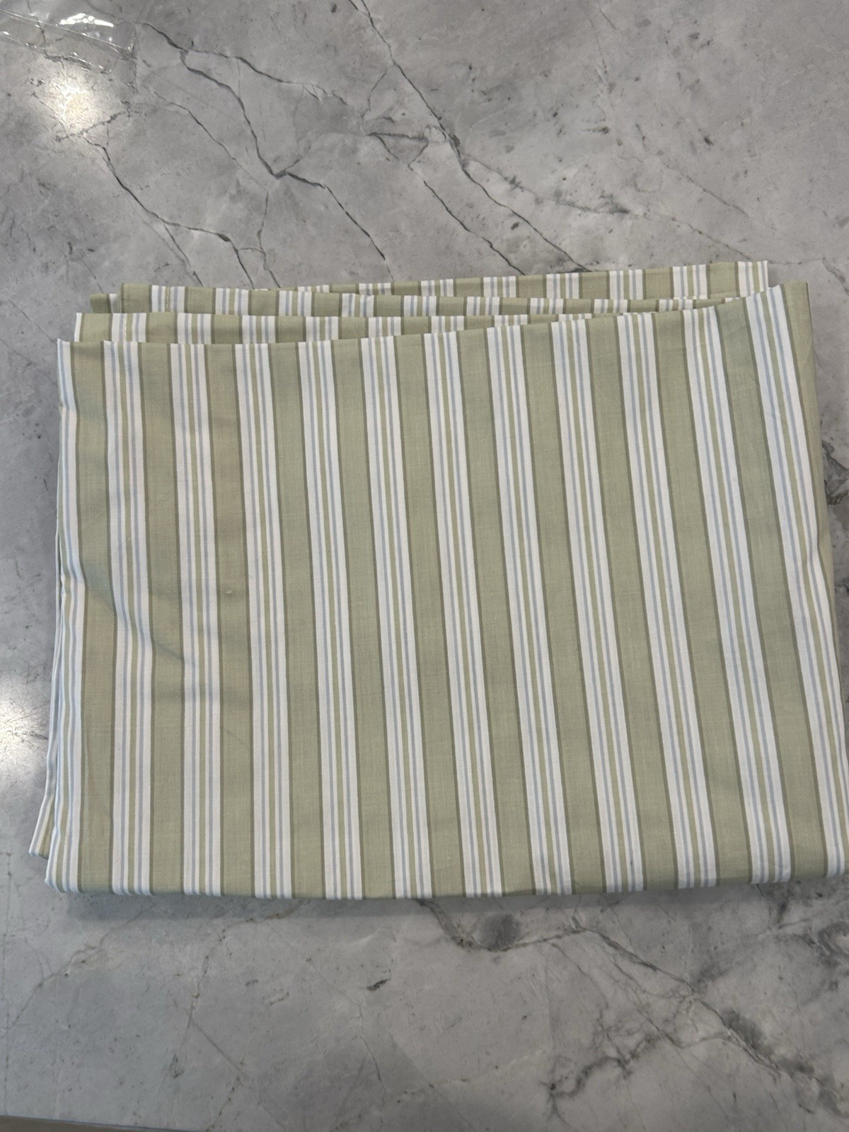 Shabby Chic By Rachel Ashwell Green Country Stripe Curtain Panel 54×82”