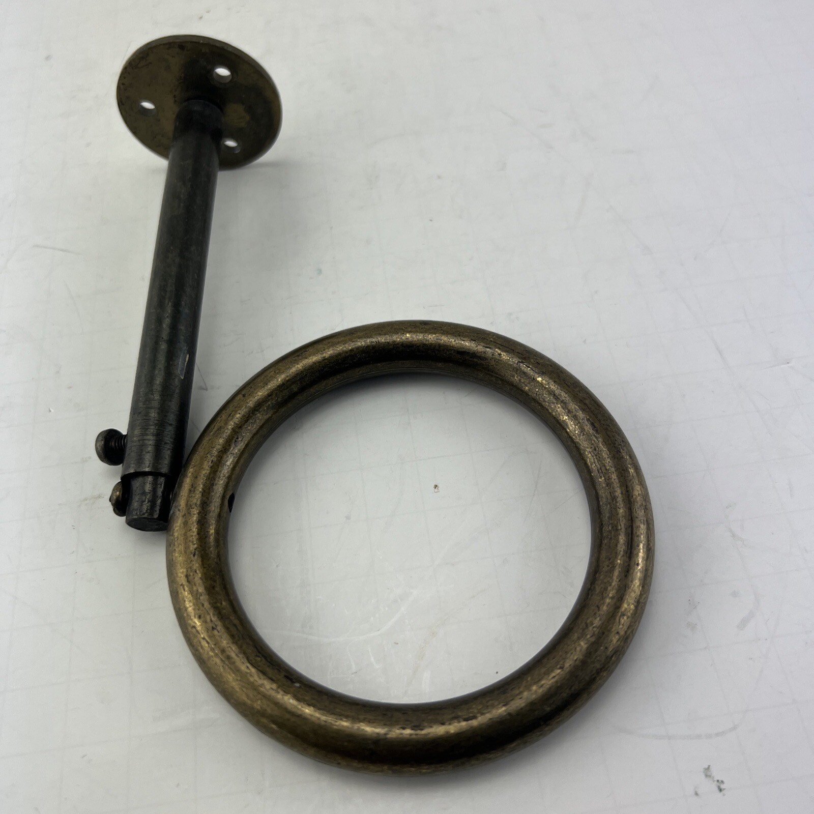 Heavy Duty Adjustable 3” Steel Ring Curtain Swag Holder Wall Or Ceiling Mount